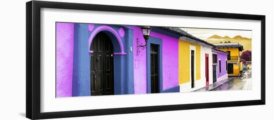 ¡Viva Mexico! Panoramic Collection - Colorful Street Scene San Cristobal de Las Casas IV-Philippe Hugonnard-Framed Photographic Print