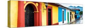 ¡Viva Mexico! Panoramic Collection - Colorful Street Scene San Cristobal de Las Casas-Philippe Hugonnard-Stretched Canvas