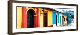 ¡Viva Mexico! Panoramic Collection - Colorful Street Scene San Cristobal de Las Casas-Philippe Hugonnard-Framed Photographic Print