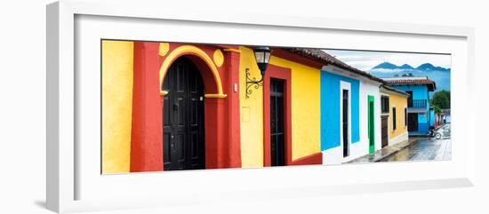 ¡Viva Mexico! Panoramic Collection - Colorful Street Scene San Cristobal de Las Casas-Philippe Hugonnard-Framed Photographic Print