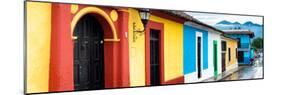 ¡Viva Mexico! Panoramic Collection - Colorful Street Scene San Cristobal de Las Casas-Philippe Hugonnard-Mounted Photographic Print