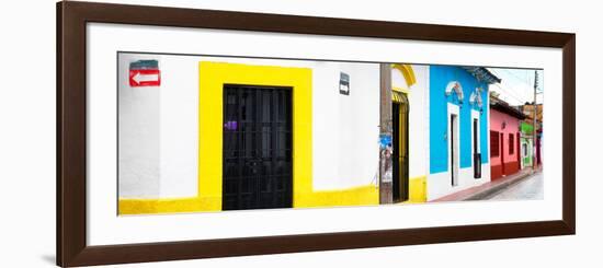 ¡Viva Mexico! Panoramic Collection - Colorful Street-Philippe Hugonnard-Framed Photographic Print