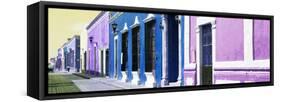 ¡Viva Mexico! Panoramic Collection - Colorful Urban Street II-Philippe Hugonnard-Framed Stretched Canvas