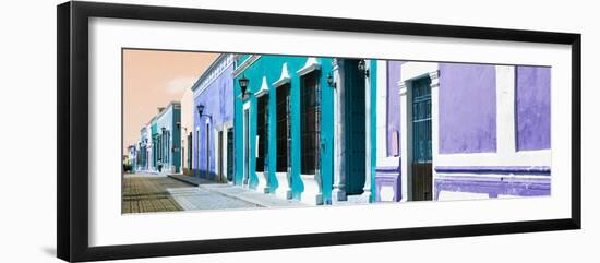 ¡Viva Mexico! Panoramic Collection - Colorful Urban Street IV-Philippe Hugonnard-Framed Photographic Print