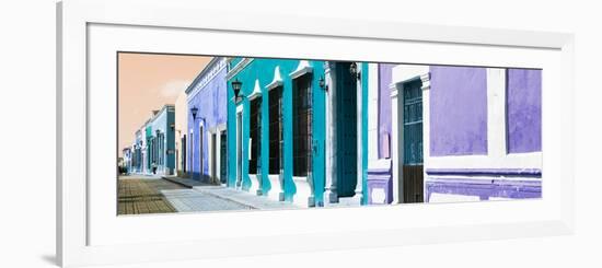 ¡Viva Mexico! Panoramic Collection - Colorful Urban Street IV-Philippe Hugonnard-Framed Photographic Print
