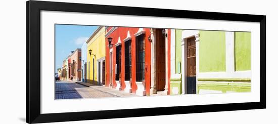 ¡Viva Mexico! Panoramic Collection - Colorful Urban Street-Philippe Hugonnard-Framed Photographic Print