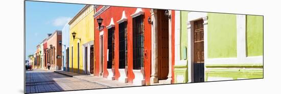 ¡Viva Mexico! Panoramic Collection - Colorful Urban Street-Philippe Hugonnard-Mounted Photographic Print