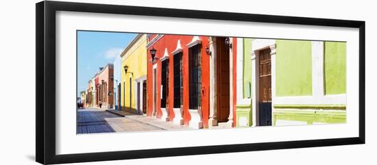 ¡Viva Mexico! Panoramic Collection - Colorful Urban Street-Philippe Hugonnard-Framed Premium Photographic Print