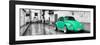 ¡Viva Mexico! Panoramic Collection - Coral Green VW Beetle Car in San Cristobal de Las Casas-Philippe Hugonnard-Framed Photographic Print