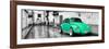 ¡Viva Mexico! Panoramic Collection - Coral Green VW Beetle Car in San Cristobal de Las Casas-Philippe Hugonnard-Framed Photographic Print