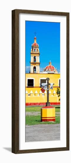 ¡Viva Mexico! Panoramic Collection - Courtyard of a Church - Puebla-Philippe Hugonnard-Framed Photographic Print