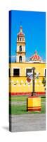 ¡Viva Mexico! Panoramic Collection - Courtyard of a Church - Puebla-Philippe Hugonnard-Stretched Canvas