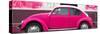 ¡Viva Mexico! Panoramic Collection - Deep Pink VW Beetle-Philippe Hugonnard-Stretched Canvas