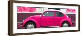 ¡Viva Mexico! Panoramic Collection - Deep Pink VW Beetle-Philippe Hugonnard-Framed Photographic Print