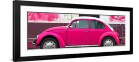 ¡Viva Mexico! Panoramic Collection - Deep Pink VW Beetle-Philippe Hugonnard-Framed Photographic Print
