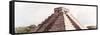 ¡Viva Mexico! Panoramic Collection - El Castillo Pyramid - Chichen Itza I-Philippe Hugonnard-Framed Stretched Canvas