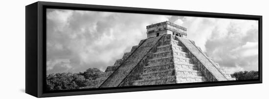 ¡Viva Mexico! Panoramic Collection - El Castillo Pyramid - Chichen Itza II-Philippe Hugonnard-Framed Stretched Canvas