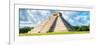 ¡Viva Mexico! Panoramic Collection - El Castillo Pyramid - Chichen Itza III-Philippe Hugonnard-Framed Photographic Print