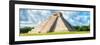 ¡Viva Mexico! Panoramic Collection - El Castillo Pyramid - Chichen Itza III-Philippe Hugonnard-Framed Photographic Print