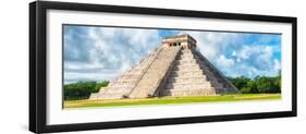 ¡Viva Mexico! Panoramic Collection - El Castillo Pyramid - Chichen Itza III-Philippe Hugonnard-Framed Photographic Print