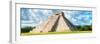 ¡Viva Mexico! Panoramic Collection - El Castillo Pyramid - Chichen Itza III-Philippe Hugonnard-Framed Photographic Print