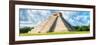 ¡Viva Mexico! Panoramic Collection - El Castillo Pyramid - Chichen Itza III-Philippe Hugonnard-Framed Photographic Print