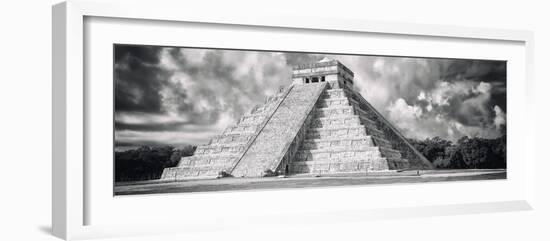 ¡Viva Mexico! Panoramic Collection - El Castillo Pyramid - Chichen Itza IV-Philippe Hugonnard-Framed Photographic Print