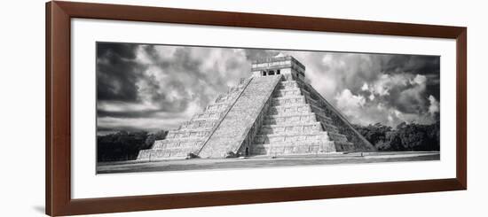 ¡Viva Mexico! Panoramic Collection - El Castillo Pyramid - Chichen Itza IV-Philippe Hugonnard-Framed Photographic Print