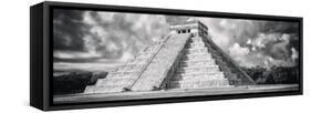 ¡Viva Mexico! Panoramic Collection - El Castillo Pyramid - Chichen Itza IV-Philippe Hugonnard-Framed Stretched Canvas