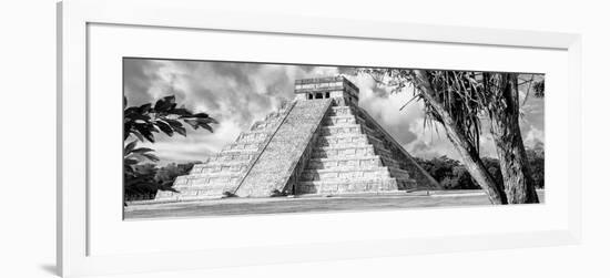 ¡Viva Mexico! Panoramic Collection - El Castillo Pyramid - Chichen Itza IX-Philippe Hugonnard-Framed Photographic Print