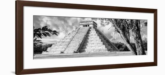 ¡Viva Mexico! Panoramic Collection - El Castillo Pyramid - Chichen Itza IX-Philippe Hugonnard-Framed Photographic Print