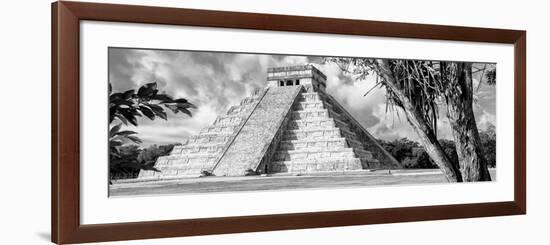 ¡Viva Mexico! Panoramic Collection - El Castillo Pyramid - Chichen Itza IX-Philippe Hugonnard-Framed Photographic Print