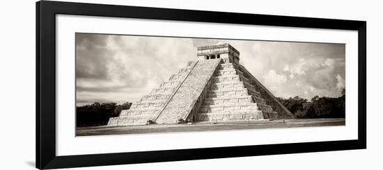 ¡Viva Mexico! Panoramic Collection - El Castillo Pyramid - Chichen Itza V-Philippe Hugonnard-Framed Photographic Print