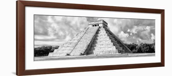 ¡Viva Mexico! Panoramic Collection - El Castillo Pyramid - Chichen Itza VI-Philippe Hugonnard-Framed Photographic Print