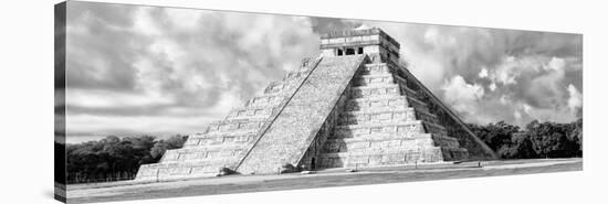 ¡Viva Mexico! Panoramic Collection - El Castillo Pyramid - Chichen Itza VI-Philippe Hugonnard-Stretched Canvas