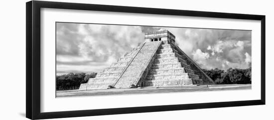 ¡Viva Mexico! Panoramic Collection - El Castillo Pyramid - Chichen Itza VI-Philippe Hugonnard-Framed Photographic Print