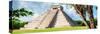 ¡Viva Mexico! Panoramic Collection - El Castillo Pyramid - Chichen Itza VII-Philippe Hugonnard-Stretched Canvas