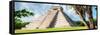 ¡Viva Mexico! Panoramic Collection - El Castillo Pyramid - Chichen Itza VII-Philippe Hugonnard-Framed Stretched Canvas