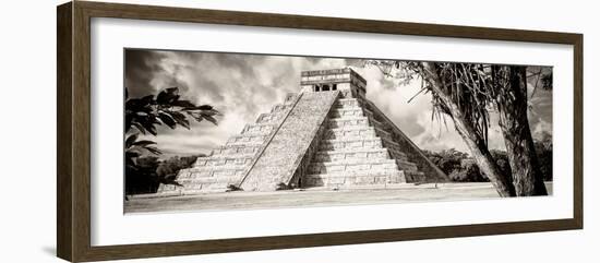 ¡Viva Mexico! Panoramic Collection - El Castillo Pyramid - Chichen Itza VIII-Philippe Hugonnard-Framed Photographic Print