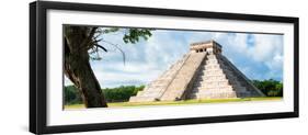 ¡Viva Mexico! Panoramic Collection - El Castillo Pyramid - Chichen Itza X-Philippe Hugonnard-Framed Photographic Print