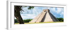 ¡Viva Mexico! Panoramic Collection - El Castillo Pyramid - Chichen Itza X-Philippe Hugonnard-Framed Photographic Print