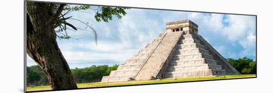 ¡Viva Mexico! Panoramic Collection - El Castillo Pyramid - Chichen Itza X-Philippe Hugonnard-Mounted Photographic Print