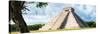¡Viva Mexico! Panoramic Collection - El Castillo Pyramid - Chichen Itza X-Philippe Hugonnard-Stretched Canvas
