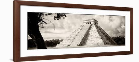 ¡Viva Mexico! Panoramic Collection - El Castillo Pyramid - Chichen Itza XI-Philippe Hugonnard-Framed Photographic Print