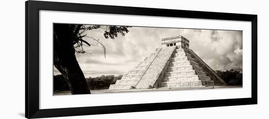 ¡Viva Mexico! Panoramic Collection - El Castillo Pyramid - Chichen Itza XI-Philippe Hugonnard-Framed Photographic Print