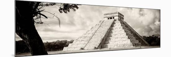 ¡Viva Mexico! Panoramic Collection - El Castillo Pyramid - Chichen Itza XI-Philippe Hugonnard-Mounted Photographic Print