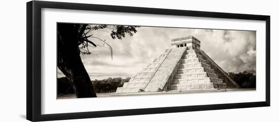 ¡Viva Mexico! Panoramic Collection - El Castillo Pyramid - Chichen Itza XI-Philippe Hugonnard-Framed Photographic Print