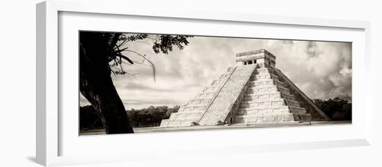 ¡Viva Mexico! Panoramic Collection - El Castillo Pyramid - Chichen Itza XI-Philippe Hugonnard-Framed Photographic Print