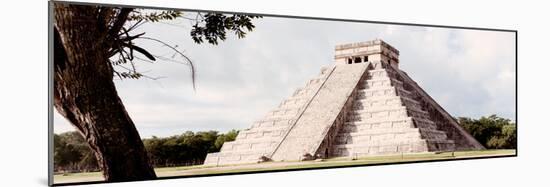 ¡Viva Mexico! Panoramic Collection - El Castillo Pyramid - Chichen Itza XII-Philippe Hugonnard-Mounted Photographic Print