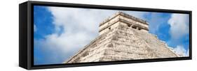 ¡Viva Mexico! Panoramic Collection - El Castillo Pyramid - Chichen Itza XIV-Philippe Hugonnard-Framed Stretched Canvas